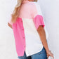 Pink Color Block Shirt
